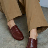 Jamie Haller - The Penny Loafer in Bright Burgundy