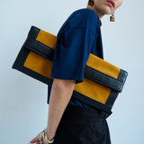 Jamie Haller - The Document Clutch in Yellow / Black
