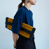 Jamie Haller - The Document Clutch in Yellow / Black