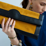 Jamie Haller - The Document Clutch in Yellow / Black