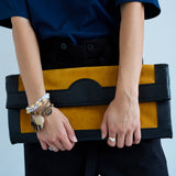 Jamie Haller - The Document Clutch in Yellow / Black