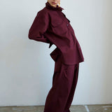 Jamie Haller - The Scrub Pant in Burgundy