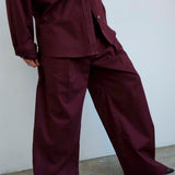 Jamie Haller - The Scrub Pant in Burgundy