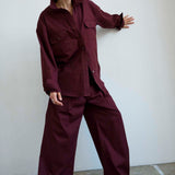 Jamie Haller - The Scrub Pant in Burgundy
