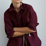 Jamie Haller - The Big Shirt in Burgundy