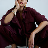 Jamie Haller - The Big Shirt in Burgundy