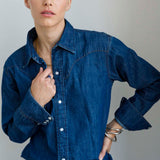 Jamie Haller - The Dolly Western Shirt in Rich Indigo