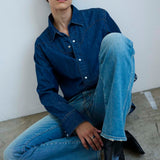 Jamie Haller - The Dolly Western Shirt in Rich Indigo