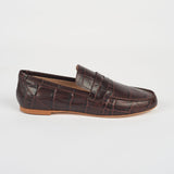 Jamie Haller - The Penny Loafer in Espresso Croc