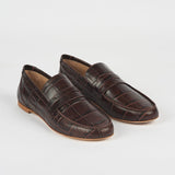 Jamie Haller - The Penny Loafer in Espresso Croc