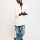 Jamie Haller - The Linen Oversized Blazer in White