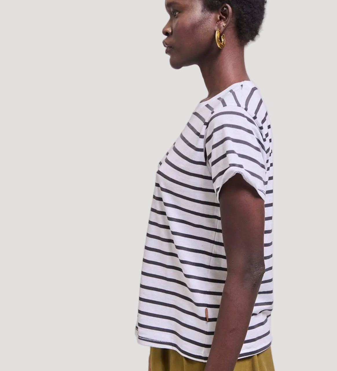 Jamie Haller - The Chameleon Tee in White Stripe