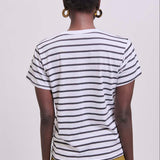 Jamie Haller - The Chameleon Tee in White Stripe
