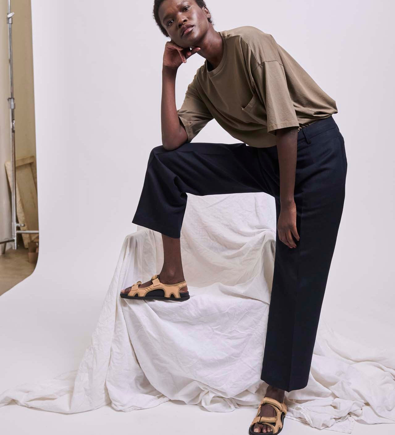 Jamie Haller - The Waist Tape Trouser in Navy