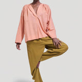 Jamie Haller - The Pascale Blouse in Dusty Peach