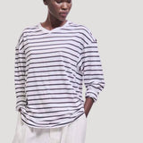 Jamie Haller - The High V Tee in White Stripe