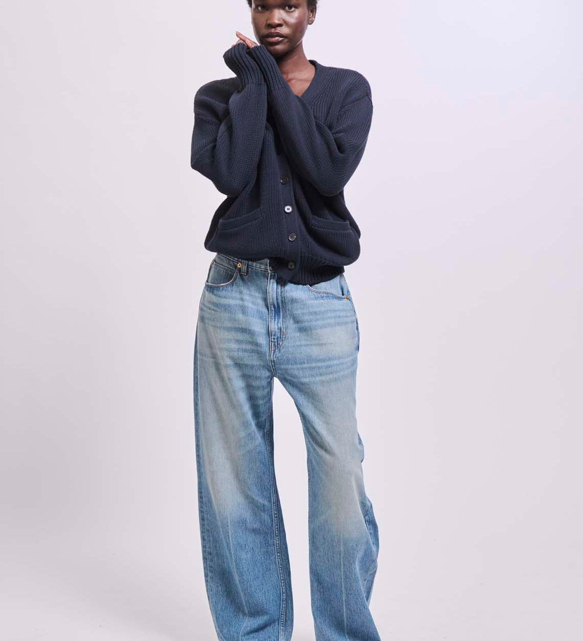 Jamie Haller - The Welt Pocket Cardigan in Navy