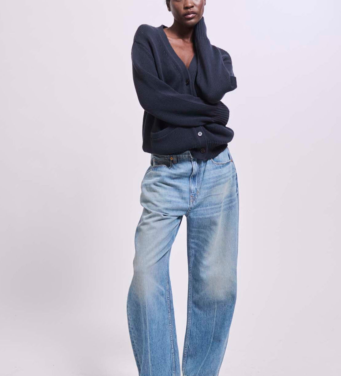 Jamie Haller - The Welt Pocket Cardigan in Navy