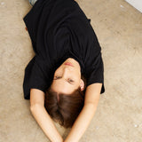 Jamie Haller - The Cotton Draped Tee in Black