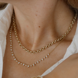 Kinn - Juliette Diamond Row Necklace