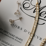 Kinn - June Round Stud Earrings Diamond