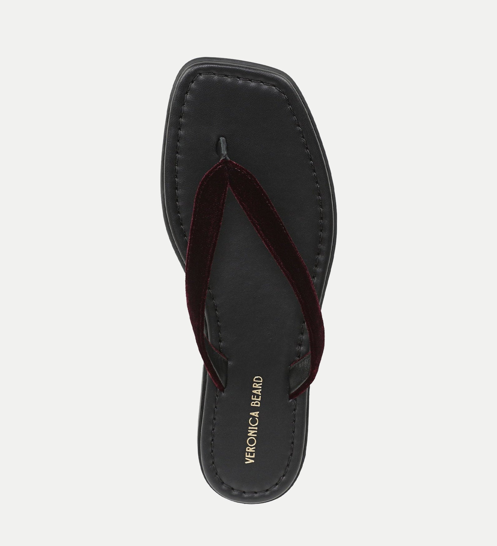 Veronica Beard - Clea Velvet Flip - Flop Sandal