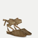 Veronica Beard - Malia Woven Satin Mule
