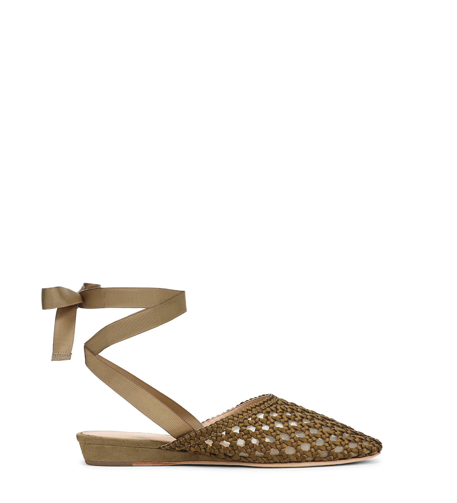Veronica Beard - Malia Woven Satin Mule