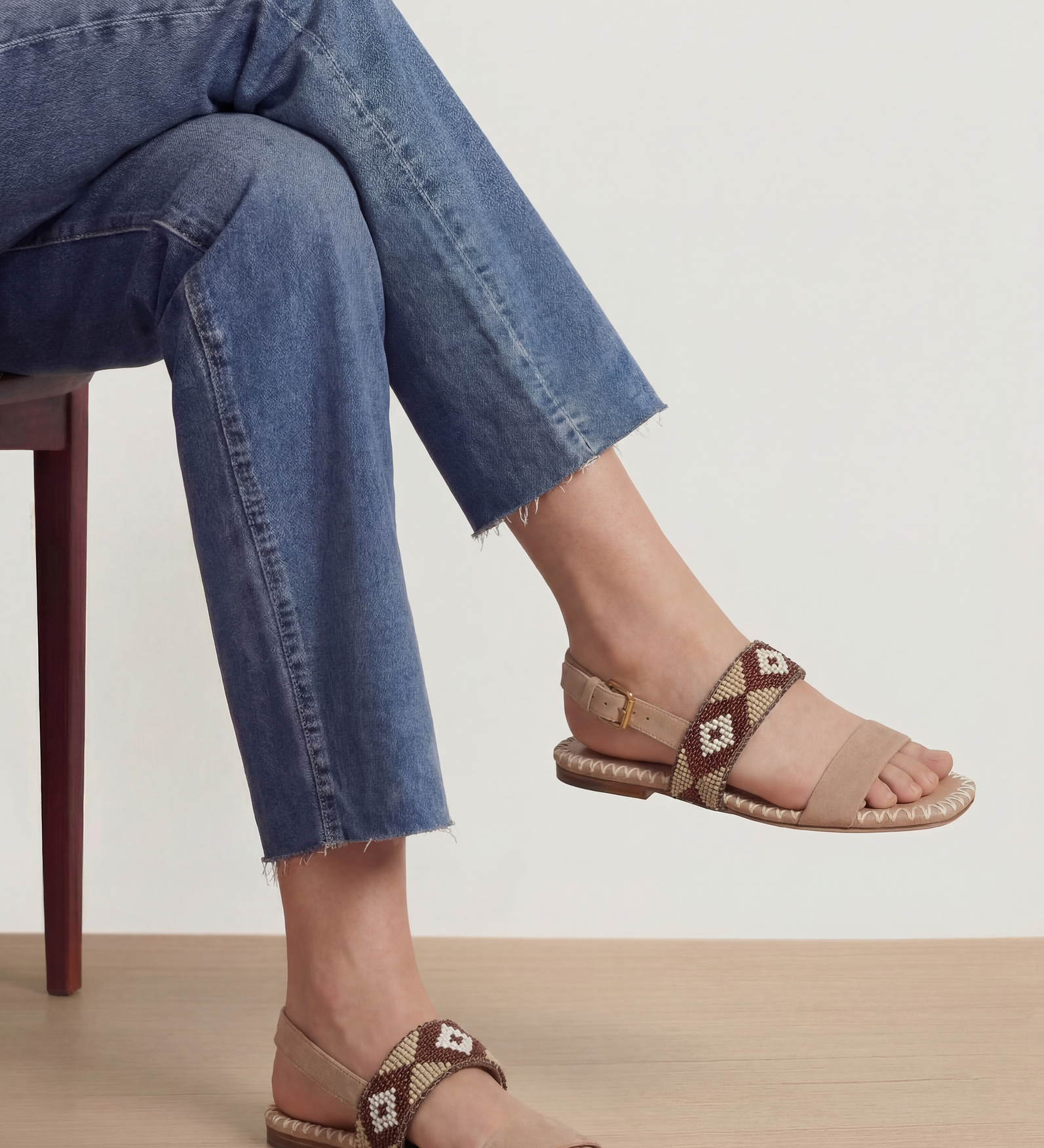 Veronica Beard - Marian Beaded Flat Sandal
