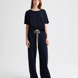 TWP - Slouchy Rolled Tee in Lightweight Sweatshirt
