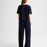 TWP - Slouchy Rolled Tee in Lightweight Sweatshirt