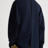 TWP - Relaxed V Neck Sweatshirt in Lightweight Sweatshirt