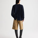 TWP - Relaxed V Neck Sweatshirt in Lightweight Sweatshirt