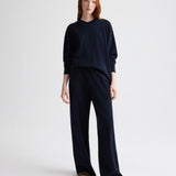 TWP - Relaxed V Neck Sweatshirt in Lightweight Sweatshirt
