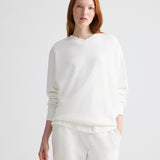 TWP - Relaxed V Neck Sweatshirt in Lightweight Sweatshirt