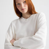 TWP - Relaxed V Neck Sweatshirt in Lightweight Sweatshirt