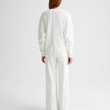 TWP - Relaxed V Neck Sweatshirt in Lightweight Sweatshirt