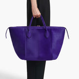 Khaite - Kasia Tote in Amethyst Haircalf and Suede