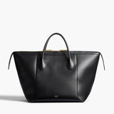 Khaite - Kasia Tote in Black Leather with Zebra Print Haircalf