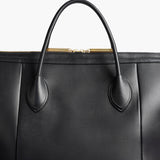 Khaite - Kasia Tote in Black Leather with Zebra Print Haircalf