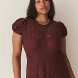 DÔEN - KATARINA DRESS -- BLACK CHERRY