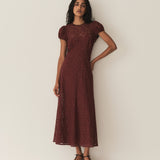 DÔEN - KATARINA DRESS -- BLACK CHERRY