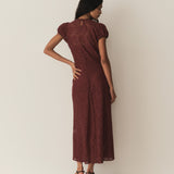 DÔEN - KATARINA DRESS -- BLACK CHERRY
