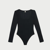 Loeffler Randall - Kaya Pointelle Long-Sleeve Bodysuit