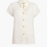 Khaite - Keefe Top in Chalk