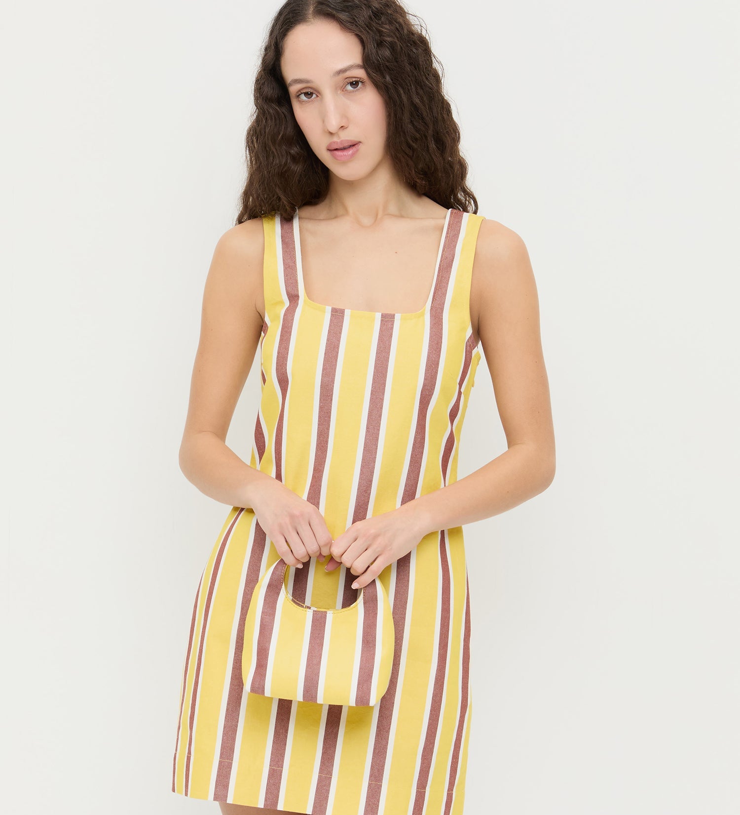 Loeffler Randall - Kenzie Yellow/Brown Stripe Mini Bag