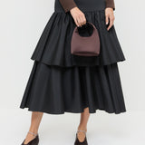 Loeffler Randall - Kenzie Chocolate Satin Mini Bag