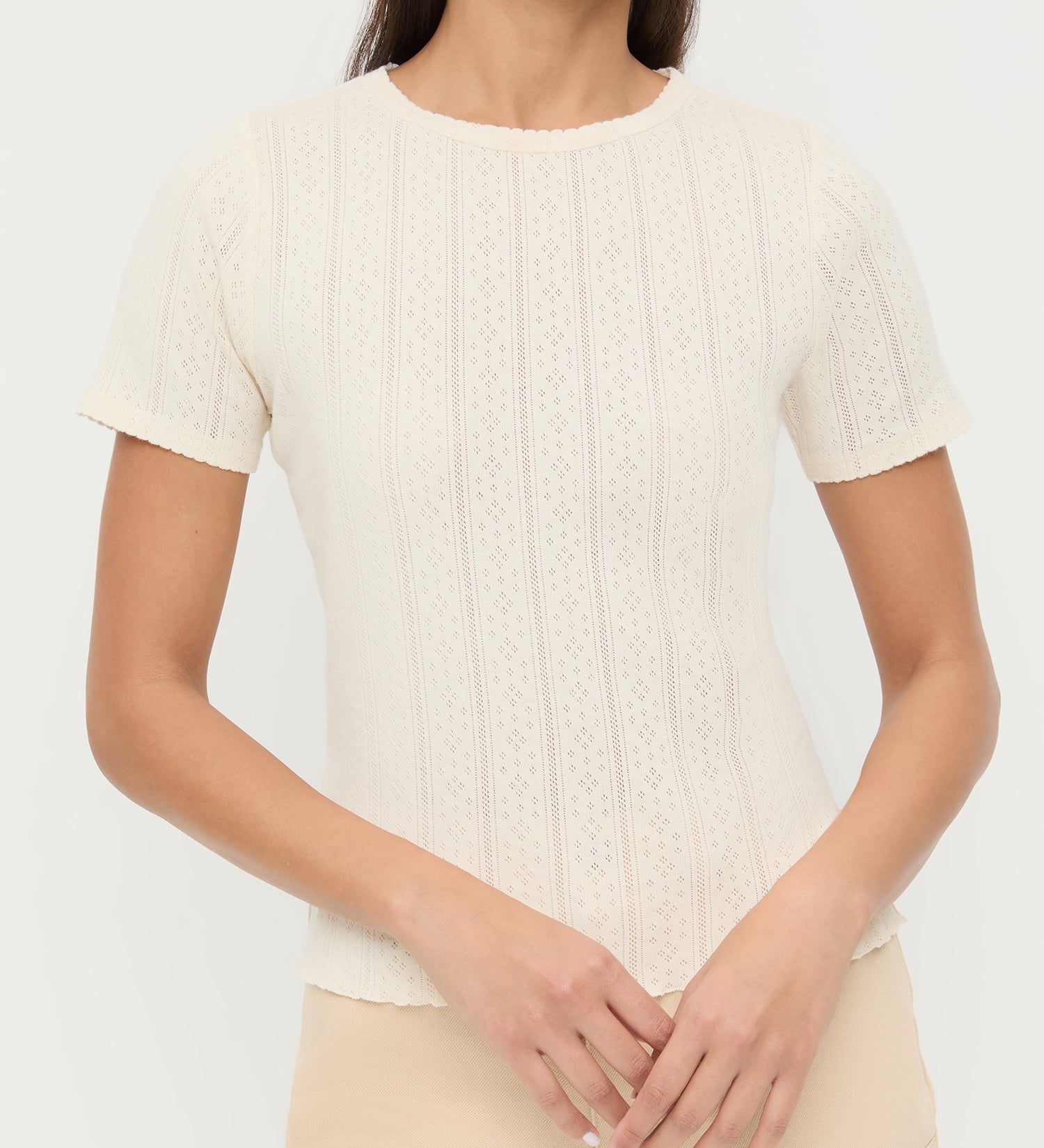 Loeffler Randall - Kerri Pointelle Tee