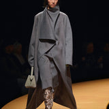 Khaite - Levitt Coat in Grey Melange