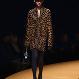 Khaite - Aleena Dress in Leopard Print Haircalf